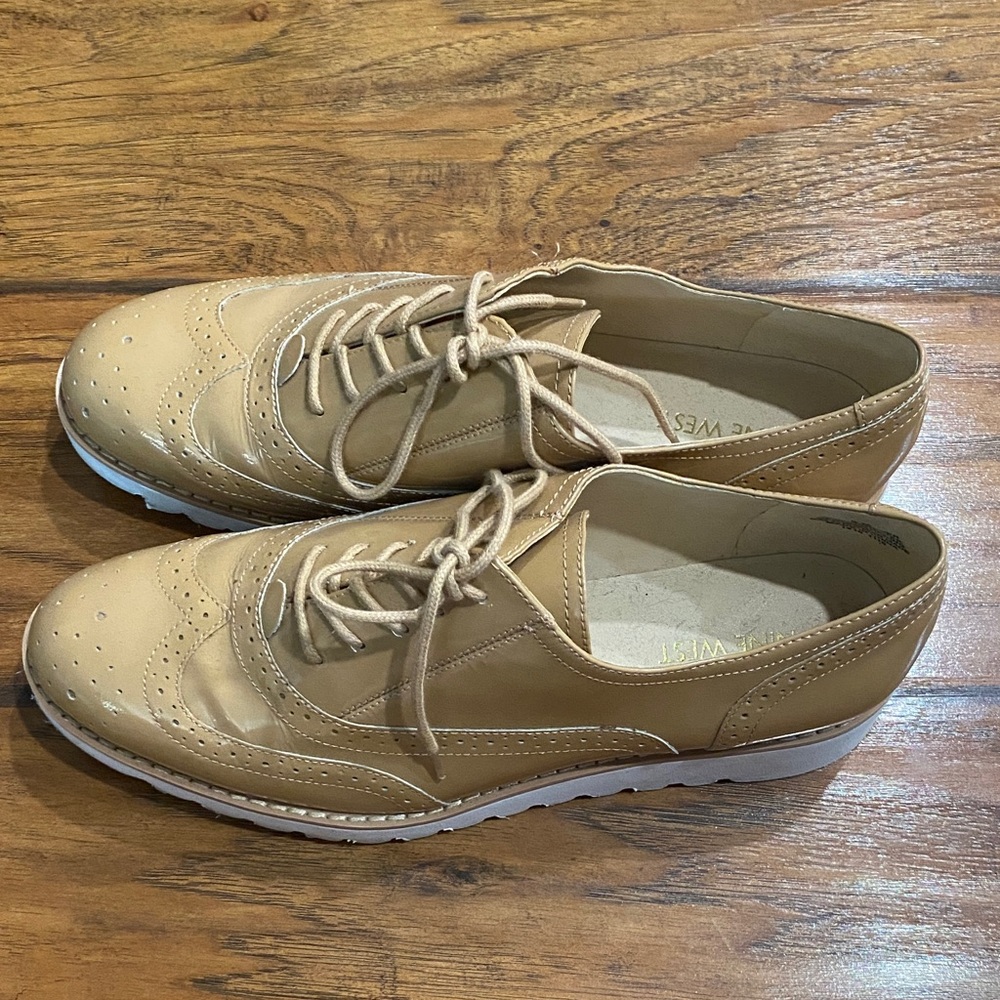Nine west Women's Tan Oxford Shoes women’s size 9 - Picture 9 of 9